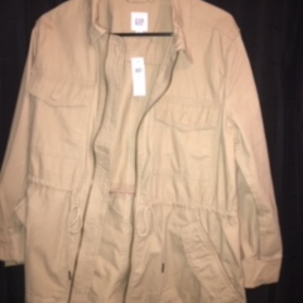 Gap tan Utility Jacket New with tags Size Large
